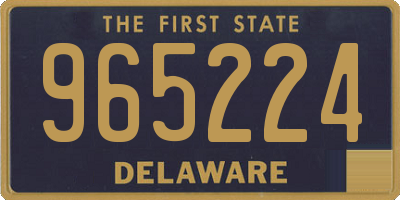 DE license plate 965224