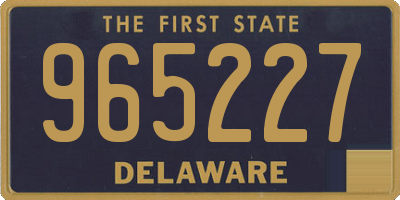 DE license plate 965227