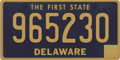 DE license plate 965230