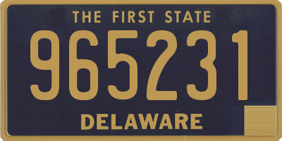 DE license plate 965231