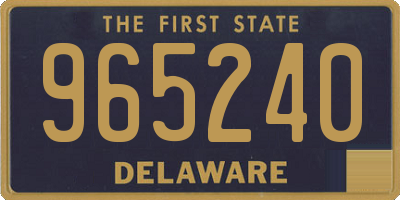 DE license plate 965240