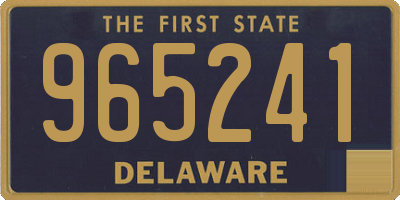 DE license plate 965241