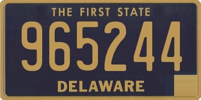 DE license plate 965244