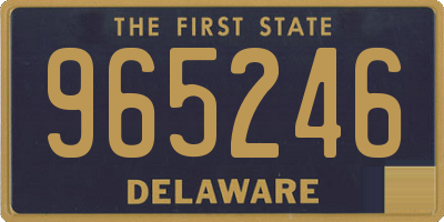 DE license plate 965246