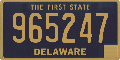 DE license plate 965247