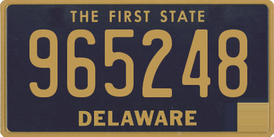 DE license plate 965248