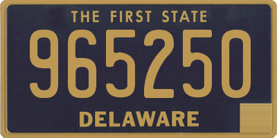 DE license plate 965250