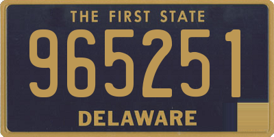 DE license plate 965251