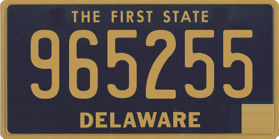 DE license plate 965255