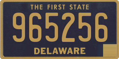 DE license plate 965256