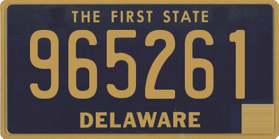 DE license plate 965261