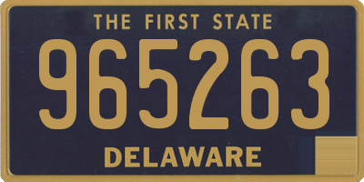 DE license plate 965263