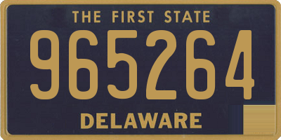 DE license plate 965264