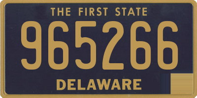 DE license plate 965266