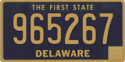 DE license plate 965267