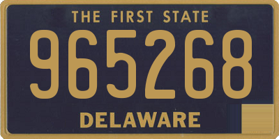 DE license plate 965268