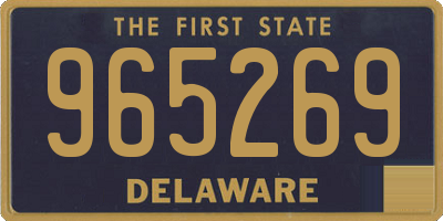 DE license plate 965269