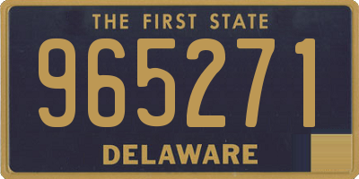 DE license plate 965271