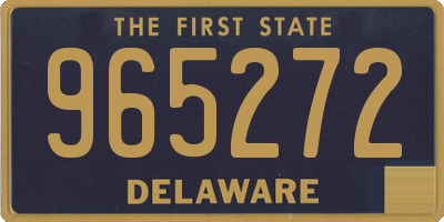 DE license plate 965272