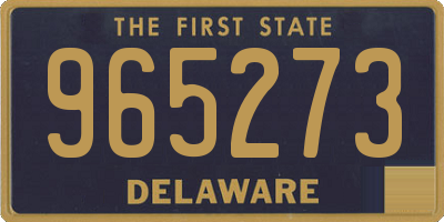 DE license plate 965273