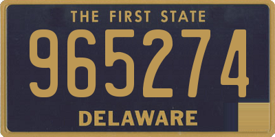 DE license plate 965274