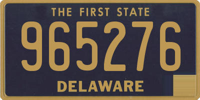 DE license plate 965276