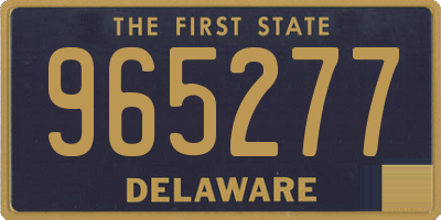 DE license plate 965277