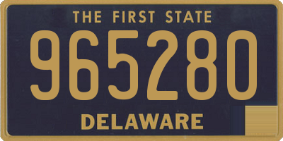 DE license plate 965280