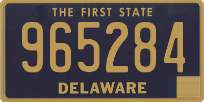 DE license plate 965284