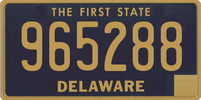 DE license plate 965288