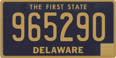 DE license plate 965290