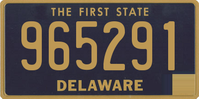 DE license plate 965291