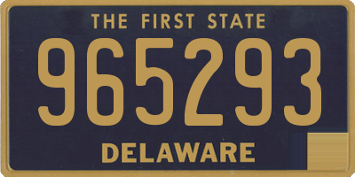 DE license plate 965293