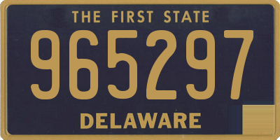 DE license plate 965297