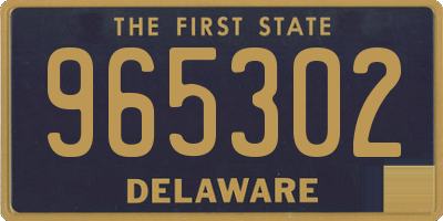 DE license plate 965302