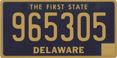 DE license plate 965305