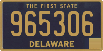 DE license plate 965306