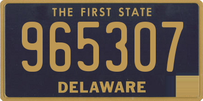 DE license plate 965307