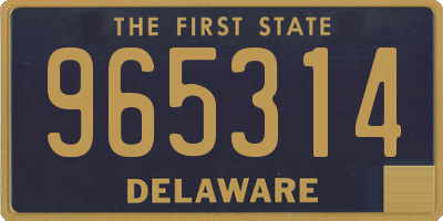 DE license plate 965314