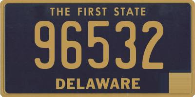 DE license plate 96532