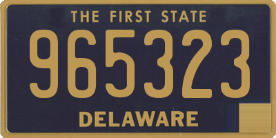 DE license plate 965323