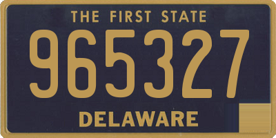 DE license plate 965327