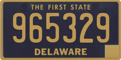 DE license plate 965329