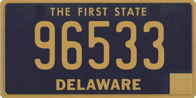 DE license plate 96533