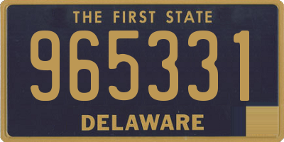 DE license plate 965331