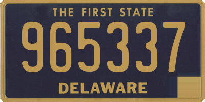 DE license plate 965337