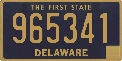 DE license plate 965341