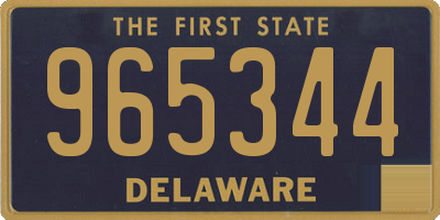 DE license plate 965344