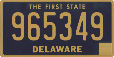 DE license plate 965349