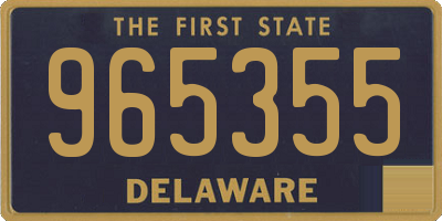 DE license plate 965355